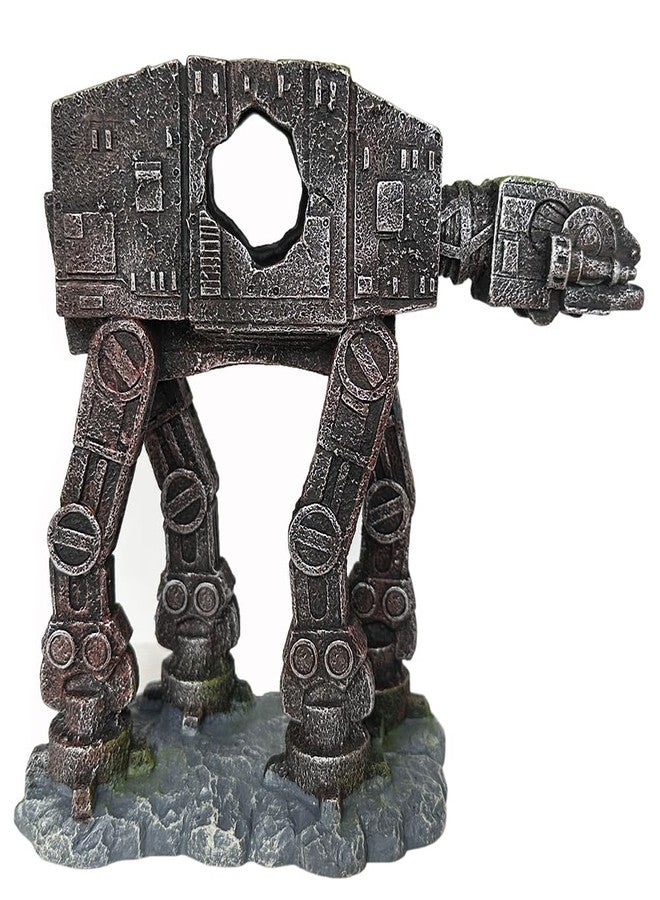 SLOCME Aquarium at-at Imperial Walker Decorations - Fish Tank Tropical Betta Fish Hideouts Cave Ornament - Image 2